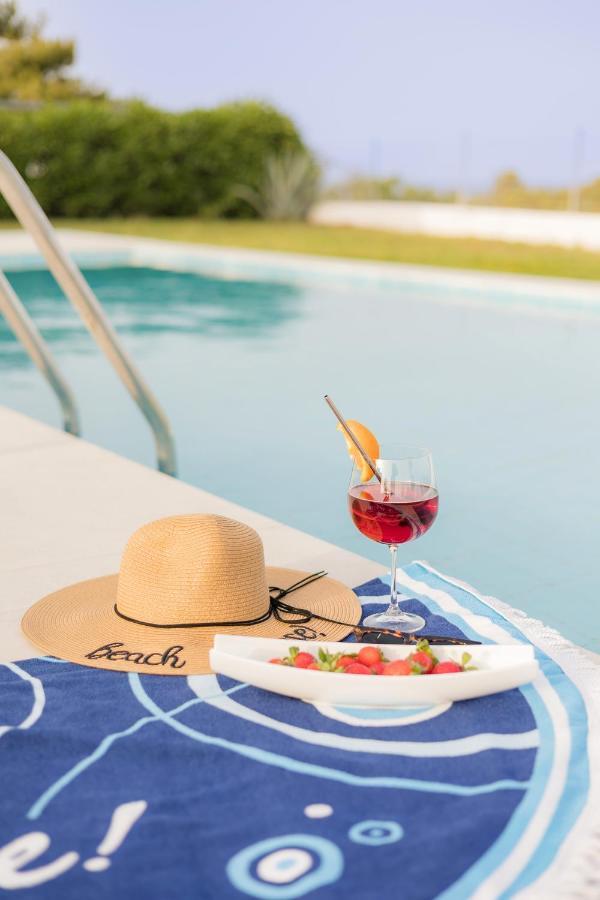 Villa Santa Maria With Private Pool And Sea View Αφάντου Εξωτερικό φωτογραφία